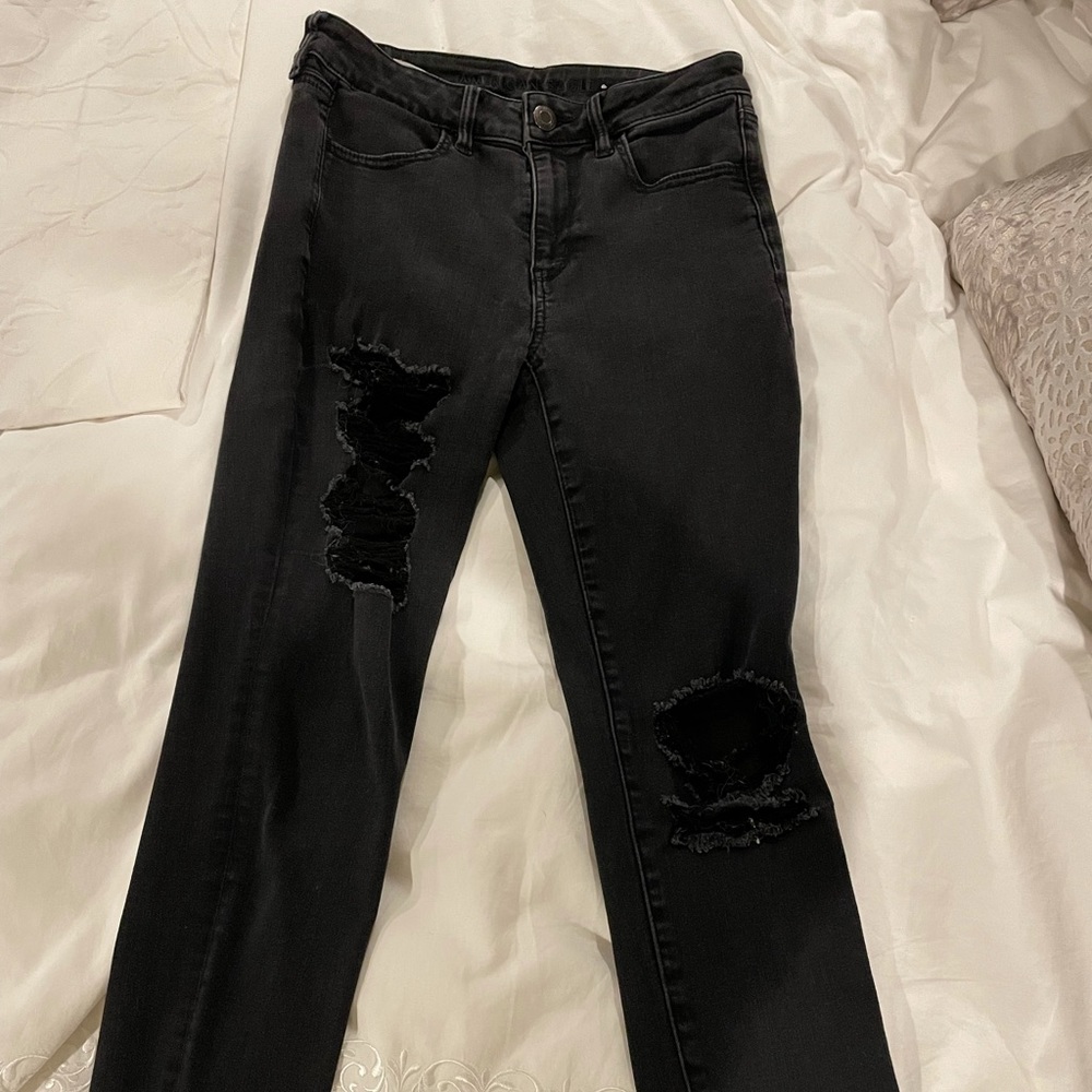 American Eagle Black Max Level Stretch Jeans!